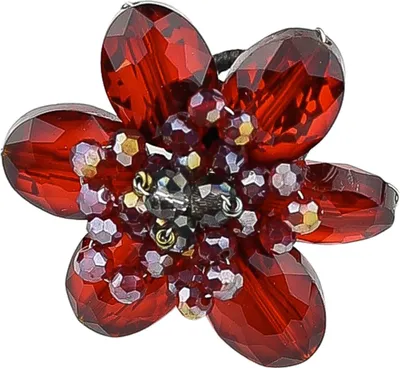 Produktbild von Ring Strassblume in Blumenform von collezione alessandro