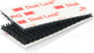 Produktbild von 3M SJ3550 Dual Lock Klettpads, 8 Stück Packung, schwarz