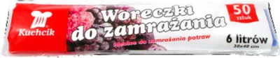 Zdjęcie produktu dla Kuchcik Worki Do Zamrażania Mrożenia Żywności Na Mrożonki 6L 30X40Cm 50Szt