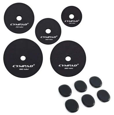 Produktbild von Cympad Beckendämpfer Moderator Super Set mit Fell-Dämpfer-Pads