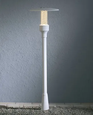 Produktbild von Konstsmide Nova Wegeleuchte weiß lackiertes Aluminium, klares Acrylglas, Hand EU 405-250