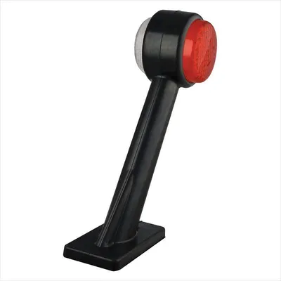 Zdjęcie produktu dla Lampa obrysowa 12/24V czerwona/biała 166x193mm LED lewa
