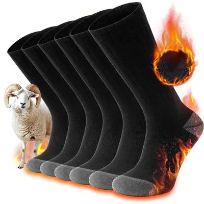 Produktbild von Thermosocken Wintersocken Merinosocken - Wolle - Feuchtigkeitsableitend - Für Damen und Herren - Warm und dick