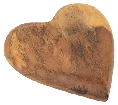 Immagine prodotto di Mauro Ferretti cuore decorativo in teak 16x14x4,5 cm marrone