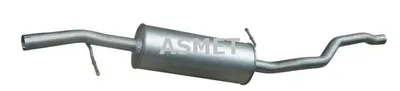 Produktbild von ASMET 07.237 Mittelschalldämpfer Schalldämpfer für VW SHARAN (7M8, 7M9, 7M6) für FORD GALAXY (WGR)