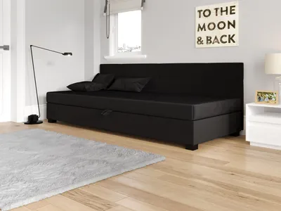 Obrázek produktu pro Jednolůžková čalouněná postel 80x195 LOCIKA BIZ 1 - grafitová
