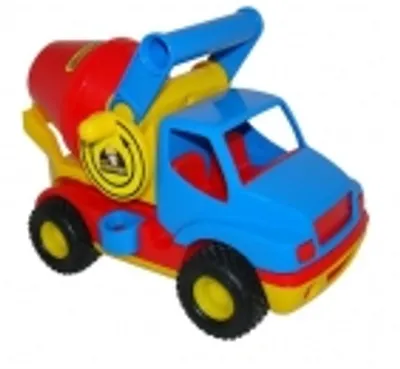Produktbild von Ciężarówka, betoniarka ConsTruck żółto-niebiesko-czerwona firmy wadertoys