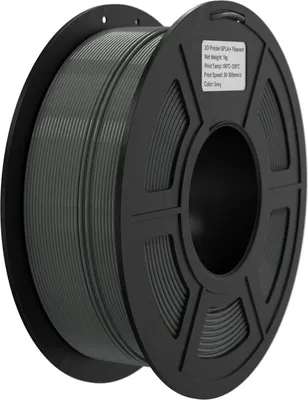 Obrázok produktu pre Bisofice vlákno pre 3D tlačiarne FLASH PLA 1,75 mm 1 kg, vysokorýchlostný materiál pre 3D tlač, stabilná vytlačovacia cievka, presnosť +/- 0,02 mm šC Grey