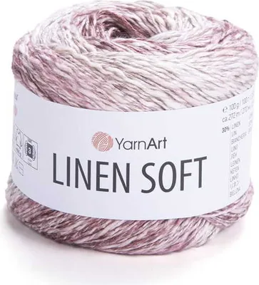 Produktbild von YarnArt Linen Soft 100g Garn / Len, Viskose, Baumwolle / Sommergarn 272m / Atmungsaktiv