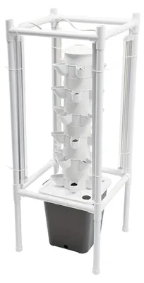Produktbild von Hydroponisches Anbausystem – Gewächshaus – Anbaukasten – Pflanzenkasten – Vertikaler Hydrokulturturm – 30 Pflanzlöcher