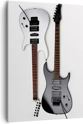 Produktbild von Bild auf Leinwand - Leinwandbild - Einteilig - E-Gitarren Streicher Musikinstrument - 50x70cm - Wand Bild - Wandbilder - Leinwanddruck - Wanddekoration - Leinwand bilder - Wandbild - PA50x70-0369