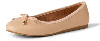 Produktbild von A. Essentials Mädchen Ballerinas mit Schleife, Beige, 28 EU