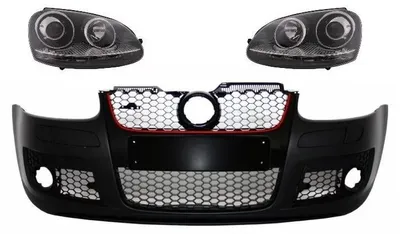 Zdjęcie produktu dla Zderzak reflektorów do VW Golf 5 V 03-07 Jetta 05-10 GTI wygląd osłony chłodnicy.