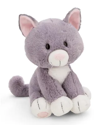 Produktbild von Plüschkatze Kuscheltier Langhaar - Grau - 20 cm - Plüsch - Geschenk für Kinder und Erwachsene