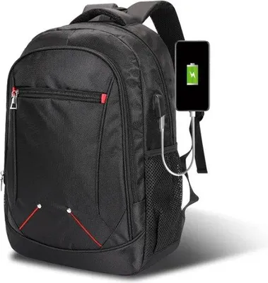 Imagen del producto de CarryQuest® - Mochila escolar - Gran capacidad - 48x33x15 cm - Nylon - Negra