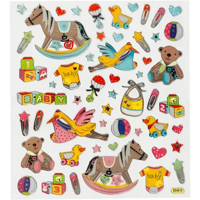 Produktbild von Creativ Firmenaufkleber, Baby, Blatt 15x16,5 cm, 1 Blatt