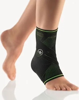 Produktbild von Bort Sprunggelenkbandage TaloStabil Plus Sport schwarz-grün>>>>Gr. L