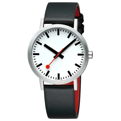 Produktbild von Mondaine Herren Uhr Classic Armbanduhr 40 mm A660.30360.16OMV Leder