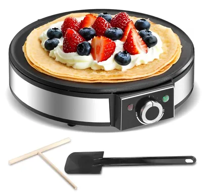 Produktbild von SNAILAR Elektrischer Crêpes Maker 1200W Ø30cm Antihaft Temperaturregelung