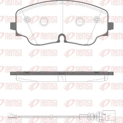 Produktbild von REMSA 1984.01 Bremsbeläge Satz Vorne Bremsklötze für VW Golf VIII Schrägheck (CD1) TIGUAN (AD1) GOLF VIII Variant (CG5) ARTEON (3H7) für AUDI
