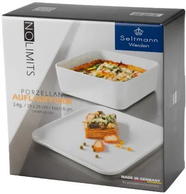 Obrázok produktu pre Zapekacia misa s vekom 24 x 24 cm NO LIMITS, biela, Seltmann Weiden