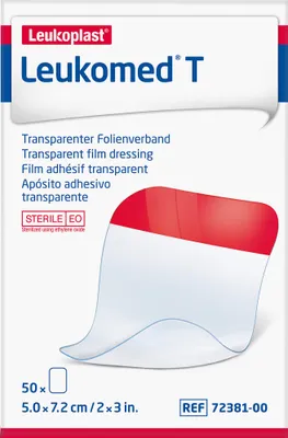 Image de Leukomed pansements transp.stériles 5x7,2 cm 50 pces