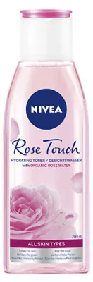 Produktbild von NIVEA Rose Touch Hydrating Toner mit Bio-Rosenwasser für alle Hauttypen 200ml