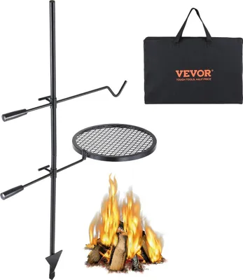 Immagine prodotto di Griglia girevole per barbecue in acciaio resistente per cottura su fuoco aperto regolabile