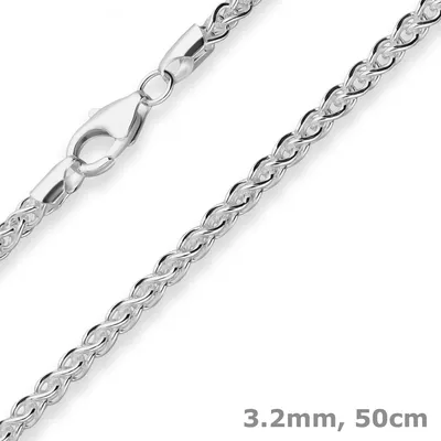 3-2mm-Zopfkette-aus-925-Silber-50cm