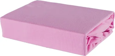 Produktbild von Bettlaken Spannbettlaken Laken aus Baumwolle 100% Jersey – 80x160 Rosa