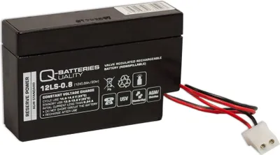 Produktbild von Q-Batteries 12LS-0.8 12V 0,8Ah AGM Blei-Vlies Akku mit AMP 1-480318-0