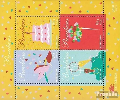 Produktbild von Briefmarken Portugal 2001 Mi Block169 (kompl.Ausg.) postfrisch Grußmarken