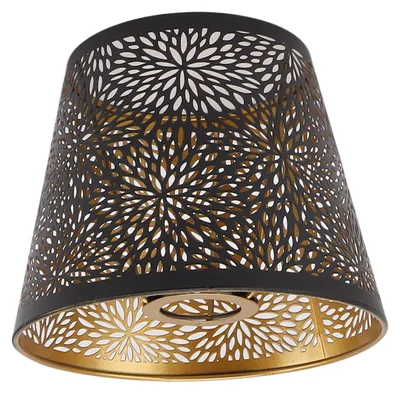 Lampenschirm schwarz, 15 cm, für E27/E26, Tisch- und Deckenlampen