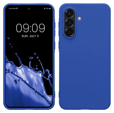 Produktbild von kwmobile Handyhülle für Samsung Galaxy A36 5G Hülle - TPU Case - Kabelloses Laden - Schutzhülle Cover in Baltik Blau