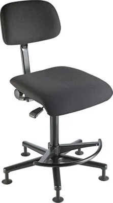 Produktbild von König & Meyer 13480.019.55, Musikerhocker, Trommel, Schwarz, Gepolsterter Sitz, Stoff, Schwarz