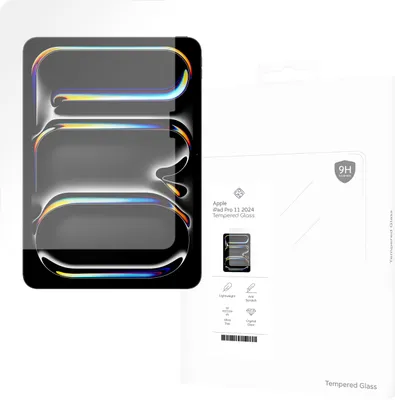 Produktbild von Schutzfolie Apple iPad Pro 11 (M4 2024), iPad Pro 11 (M5 2025) - Panzerglas - Cazy - Transparant