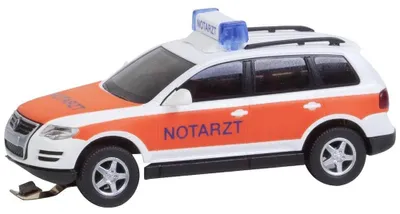 VW Touareg Notarzt Wiking – Modell für Modelleisenbahn