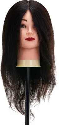 Zdjęcie produktu dla G????wka treningowa fryzjerska Gabbiano WZ1 naturalne w??osy, kolor 1H, d??ugo???? 16""
