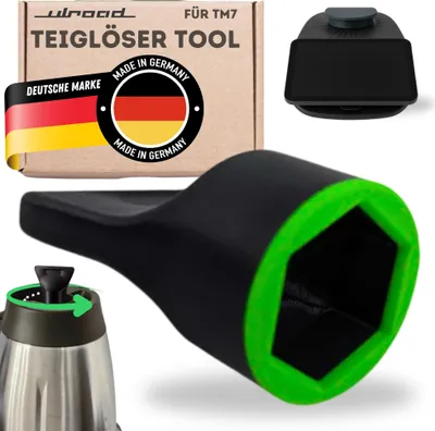 Produktbild von ULROAD kompatibel mit Vorwerk Thermomix TM7 Teigblume Teiglöser Messerdrehhilfe für Mixtopf