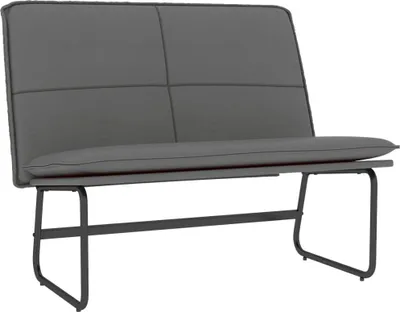 Obrázok produktu pre vidaXL Lavica šedá 100x75x76 cm Imitácia kože