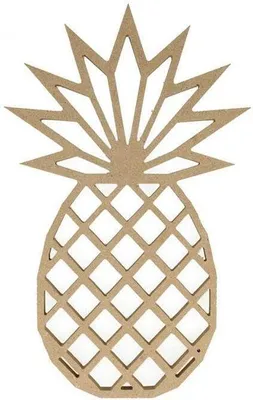 Obrázok produktu pre Origami drevená MDF figúrka - Ananás 25 cm