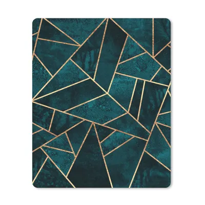 Produktbild von MuchoWow® Mauspad Mousepad Steine - Gold - Luxus - Muster - Abstrakt 19x23 cm - Mousepads - Maus Mat - Pad - Mausunterlage - Mauspads - Spielen