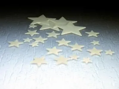 Produktbild von Leuchtsterne 'Glowing in the dark' Plastik, 40 Stück