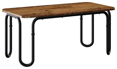 Image de vidaXL Table basse en bois recyclé, 79,5 x 40 x 36 cm, matériau de bois