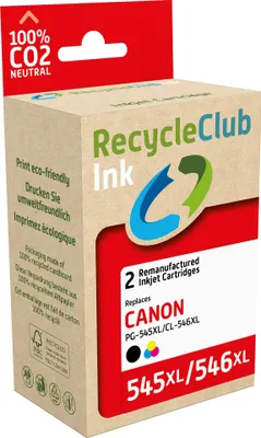 Produktbild von RecycleClub Patrone kompatibel mit Canon PG-545 XL/CL-546 XL Multipack K10377RC