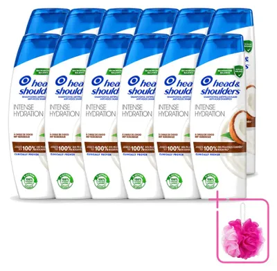 Produktbild von 12 x Head & Shoulders Anti-Schuppen Shampoo Intense Hydration mit Kokosöl 285 ml - Sparpackung - 12 Stücke