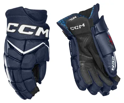 Produktbild von Handschuhe CCM JETSPEED FT8 PRO Junior navy/weiss 12 Zoll