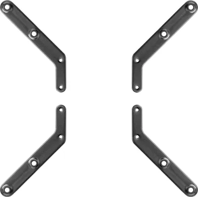 Produktbild von deleyCON Universal VESA-Adapter für TV & Monitor Wandhalterungen - Bis 30Kg - von VESA 200x200 auf VESA 300x300 400x400 - VESA Erweiterung