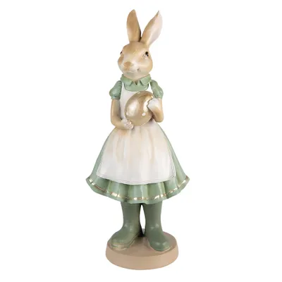 Produktbild von Clayre & Eef Figur Kaninchen 17x15x40 cm Grün Polyresin