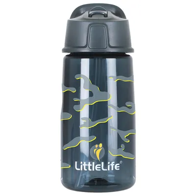 Produktbild von LittleLife - Flip-Flop Wasserflasche pink, Farbe:grau